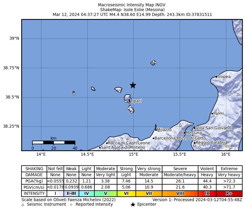 terremoto eolie oggi 12 marzo