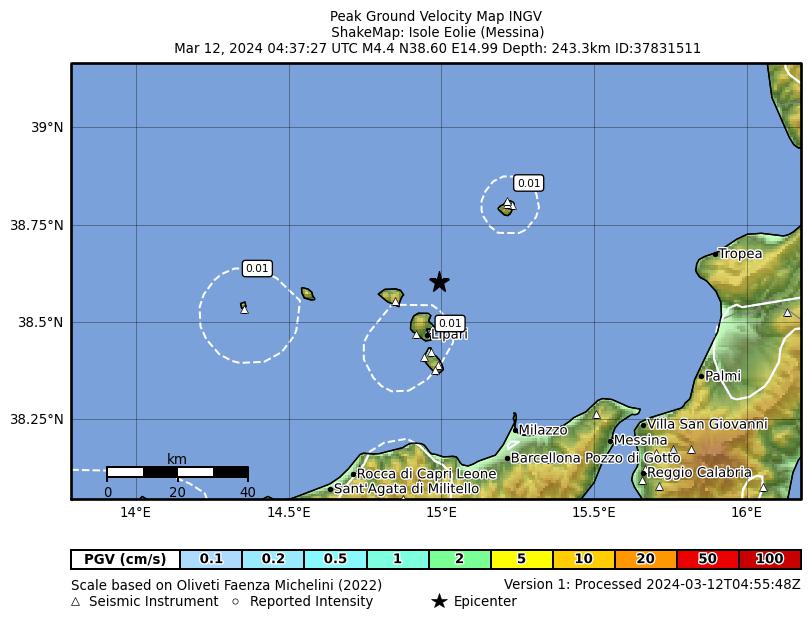 terremoto eolie oggi 12 marzo