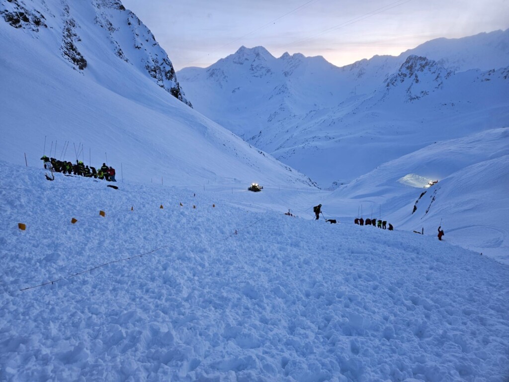 valanga val senales alto adige