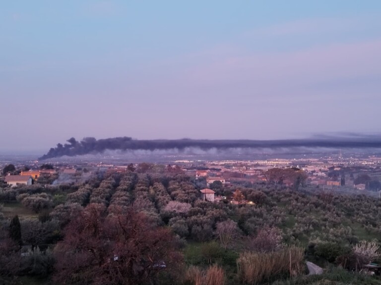 incendio ardea roma