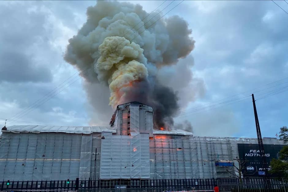 incendio borsa Copenaghen