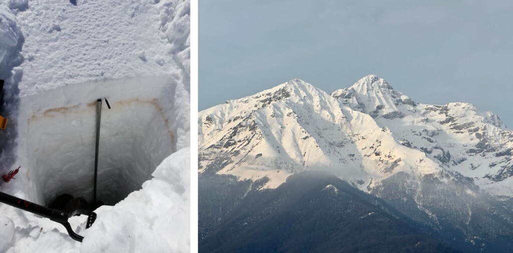 neve rossa alpi marittime liguri