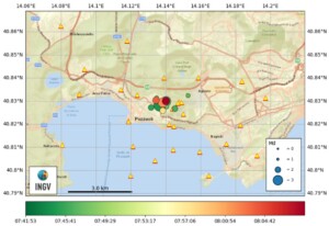 sciame sismico campi flegrei 14 aprile