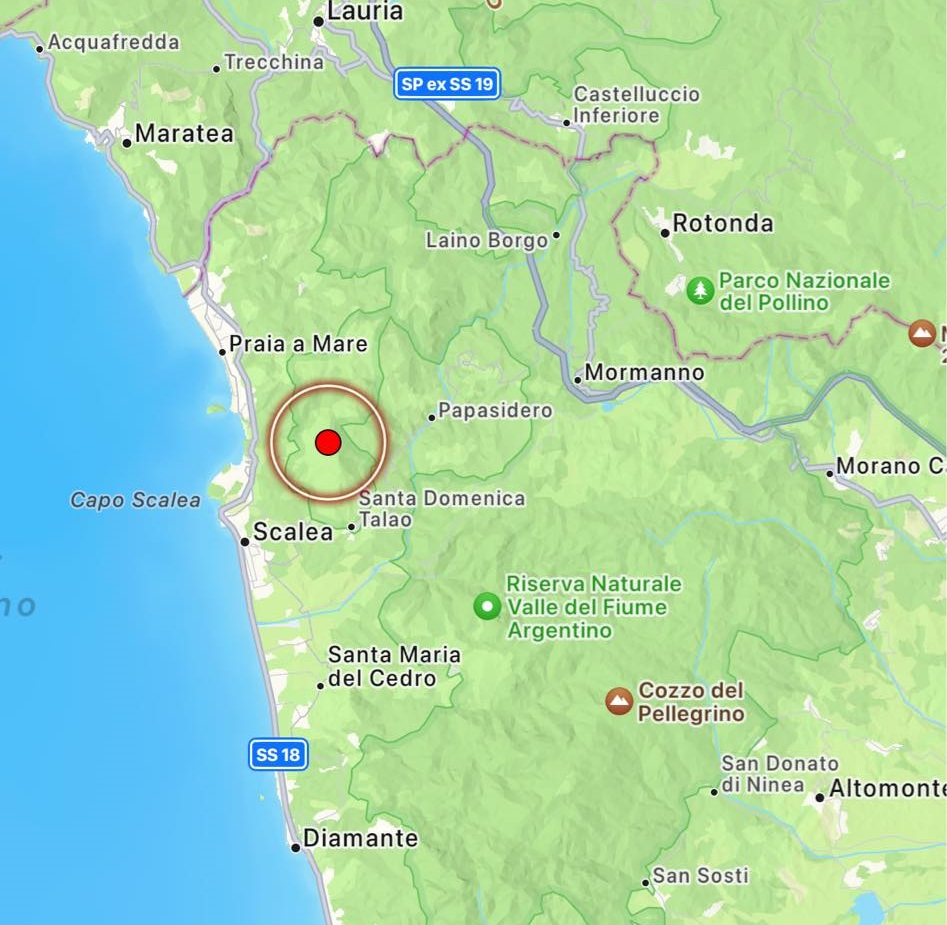 terremoto san nicola arcella cosenza