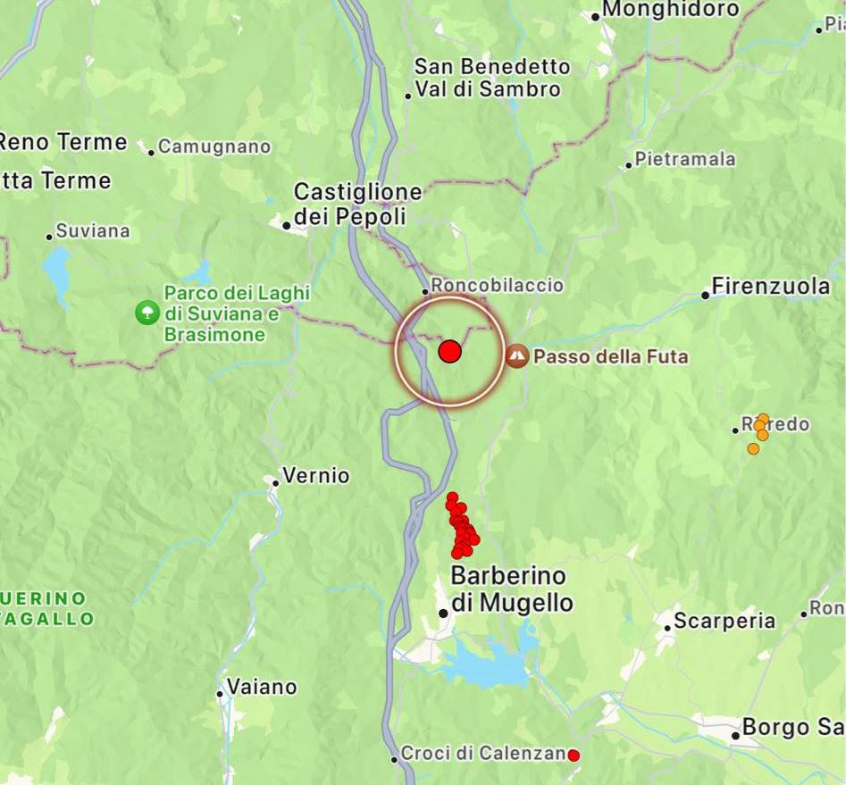 terremoto firenze bologna