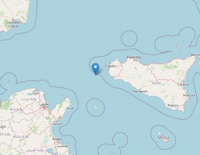 terremoto marsala canale di sicilia