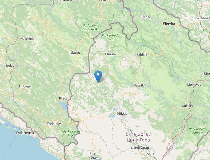 terremoto montenegro