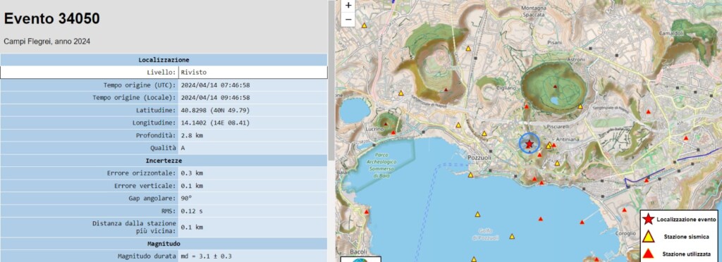 terremoto oggi napoli pozzuoli