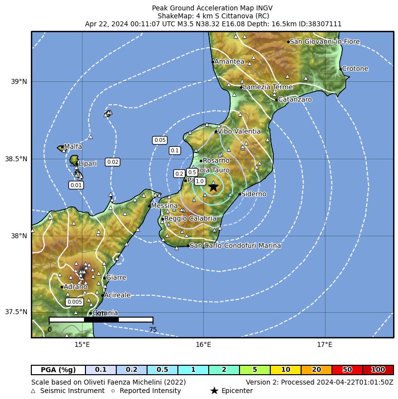 terremoto reggio calabria oggi cittanova taurianova