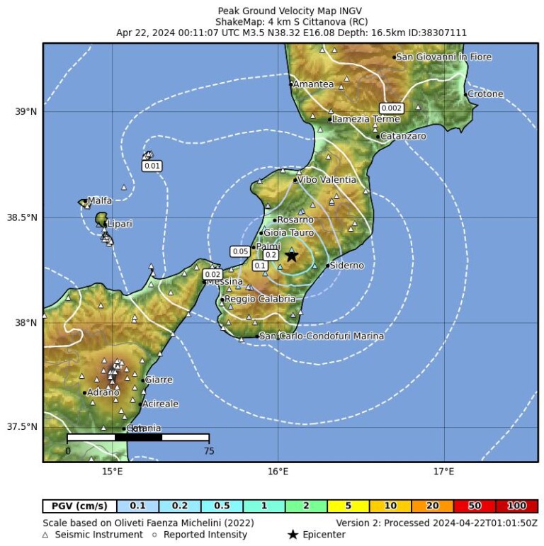 terremoto reggio calabria oggi cittanova taurianova