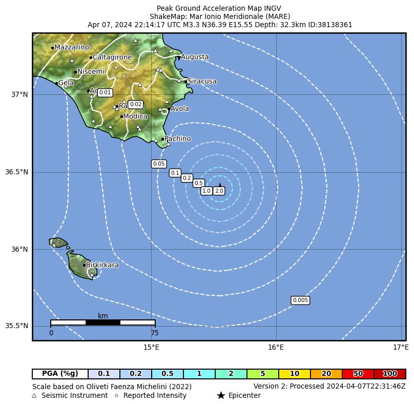 terremoto sicilia ionio