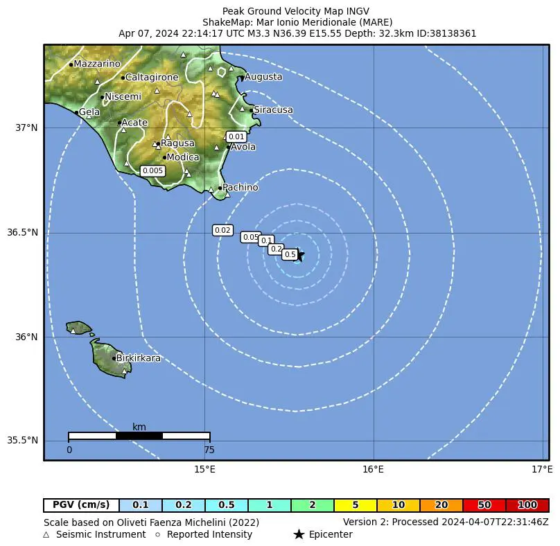 terremoto sicilia ionio