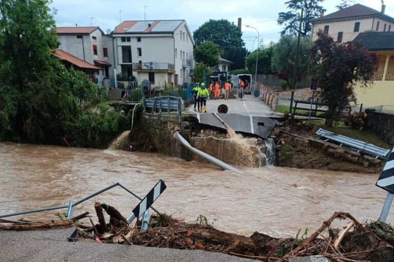 Ponte malo veneto maltempo alluvione