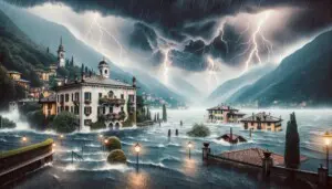 allerta meteo inondazioni esondazione lago como