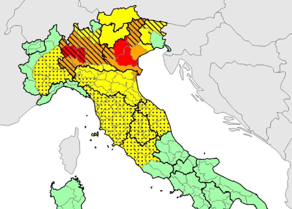 allerta meteo protezione civile 21 maggio