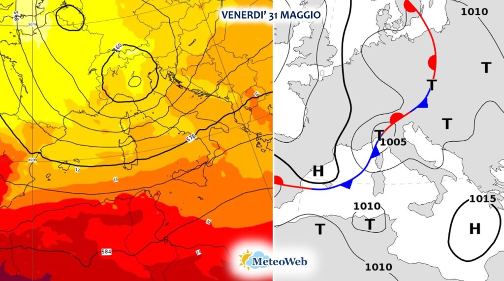 allerta meteo venerdì 31 maggio 2024