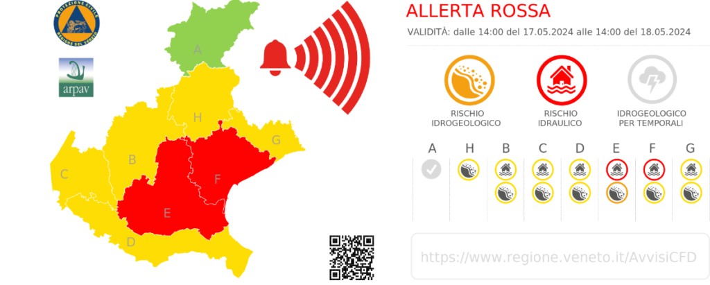 allerta meteo veneto 18 maggio