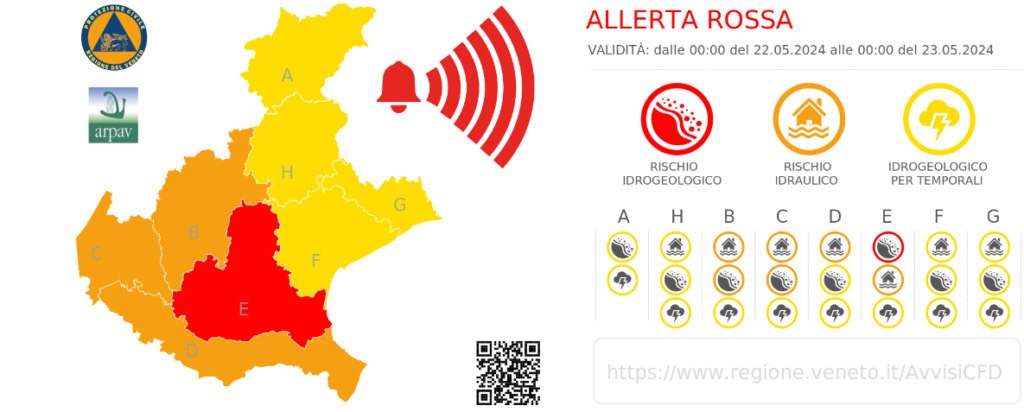 allerta meteo veneto 22 maggio