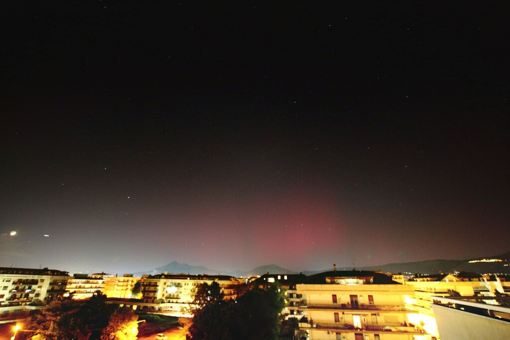 aurora boreale italia caserta