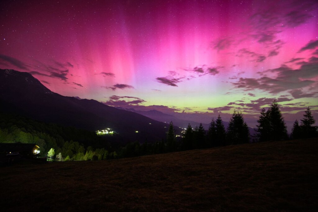 aurora polare Col del Lys