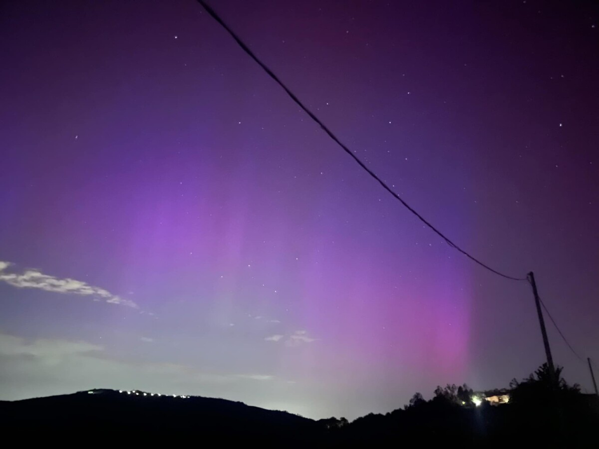 aurora polare Parco dei Gessi Bolognesi