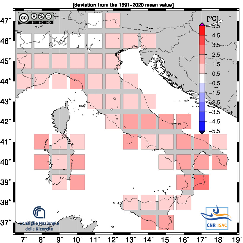 clima anomalie termiche aprile 2024 italia