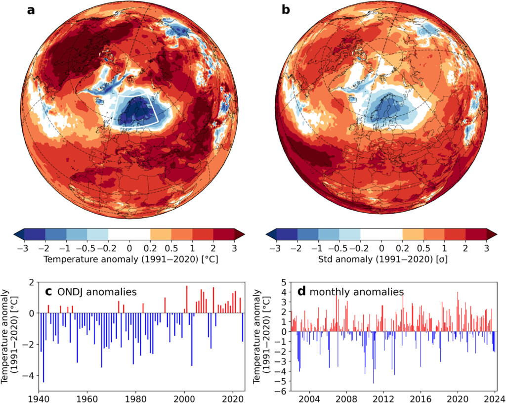 cold blob fennoscandia ottobre-gennaio 2024