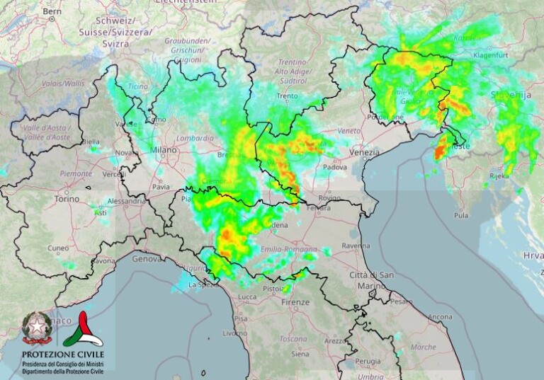 maltempo oggi nord italia