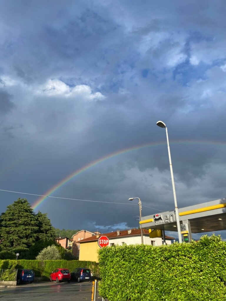 temporale arcobaleno piemonte