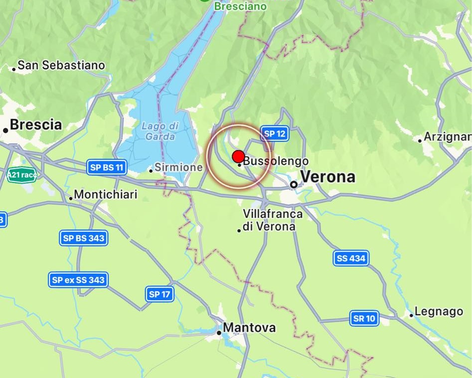 terremoto bussolengo veneto