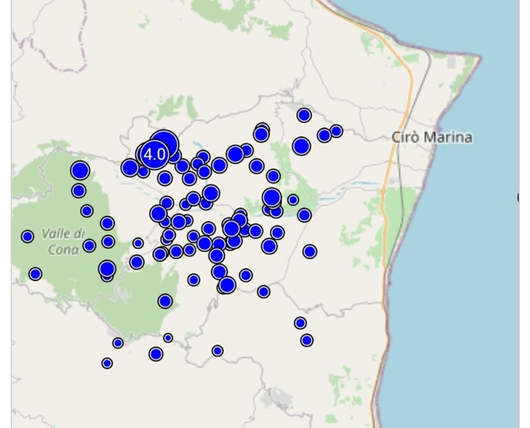 terremoto cirò calabria 29 maggio 2024