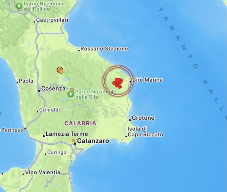 terremoto cirò calabria