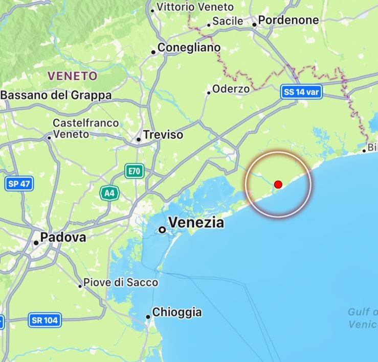 terremoto eraclea veneto