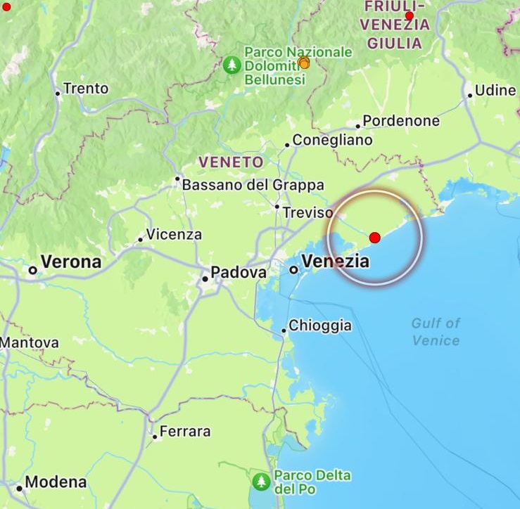 terremoto eraclea veneto