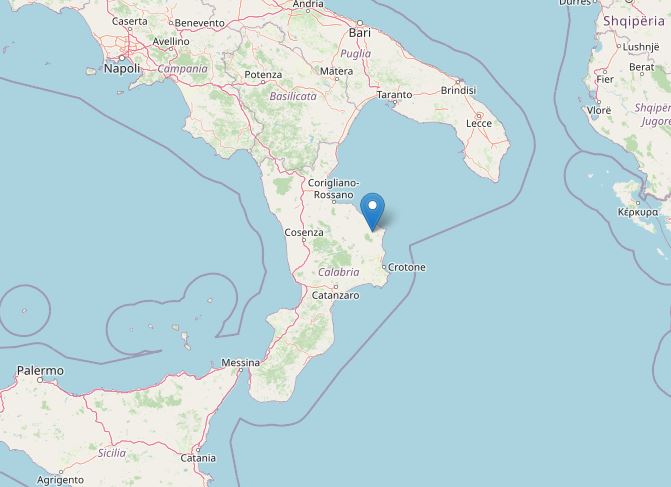 terremoto crotone oggi