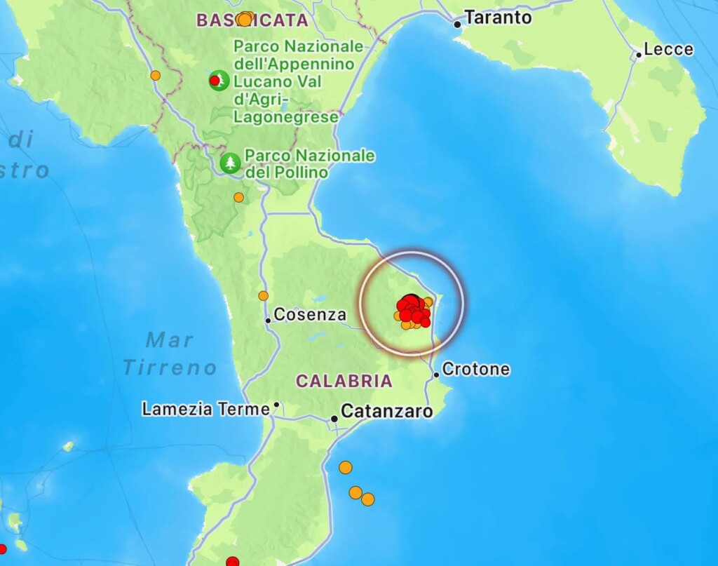 terremoto oggi crotone