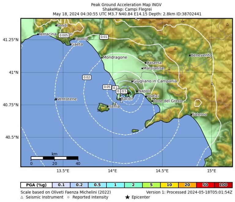 terremoto pozzuoli oggi napoli campania campi flegrei