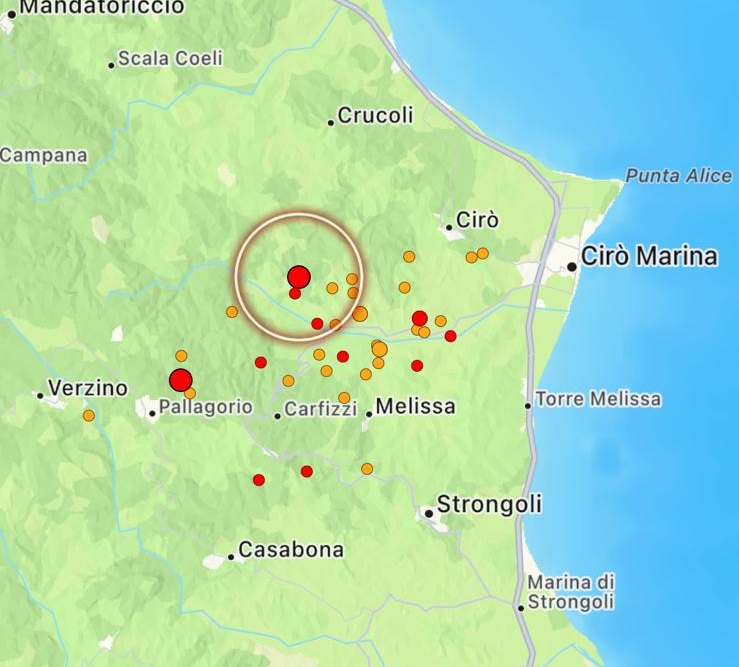 terremoto umbriatico calabria