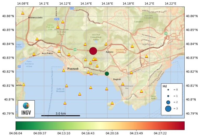 terremoto pozzuoli oggi napoli campania campi flegrei