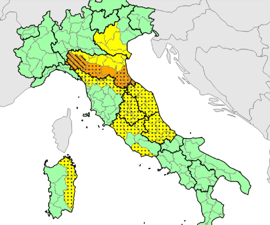 bollettino meteo protezione civile 24 giugno