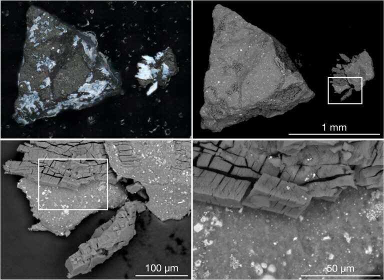 campione asteroide bennu osiris rex