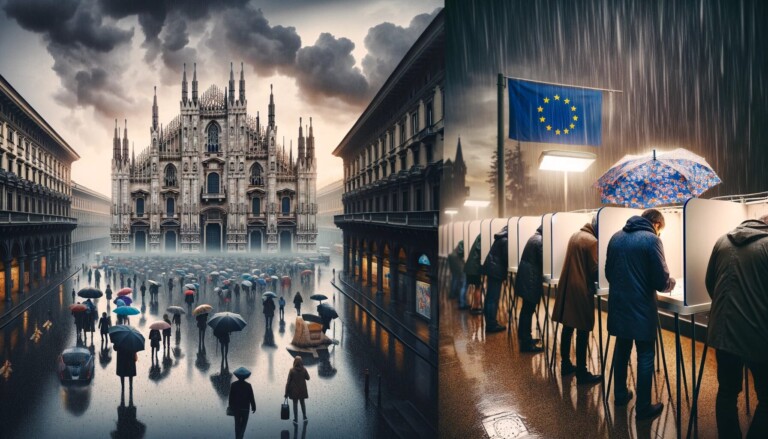 elezioni europee milano pioggia
