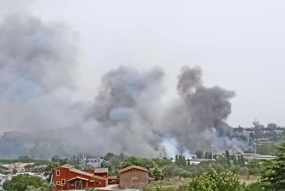 incendio magliana roma