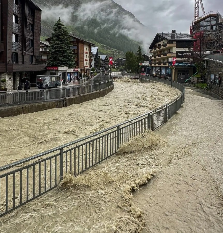 inondazioni zermatt svizzera