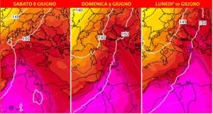 previsioni meteo 8 9 10 giugno 2024