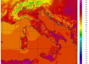 temperature massime italia 16 giugno 2024