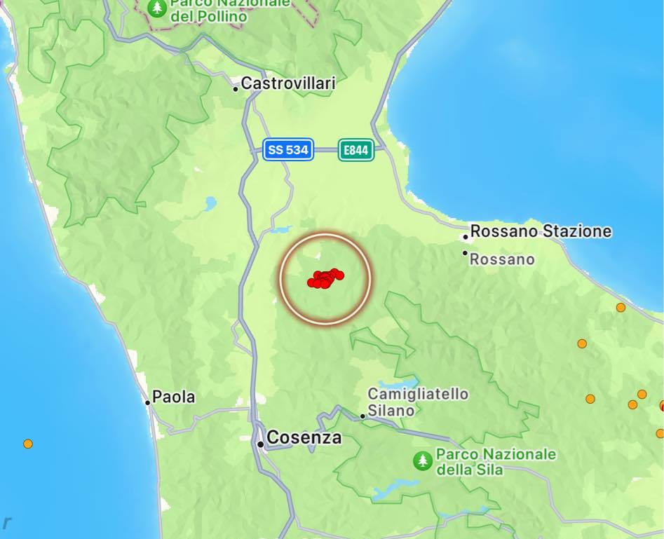 terremoto cosenza