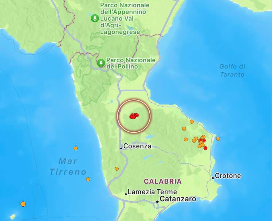 terremoto cosenza