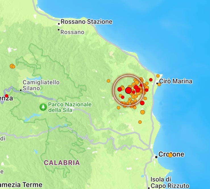 terremoto crotonese calabria