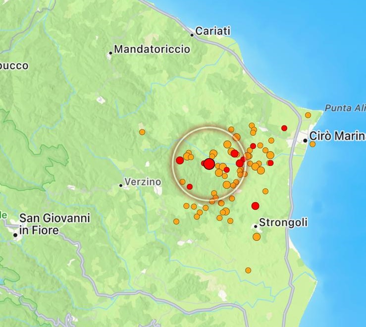 terremoto crotonese calabria